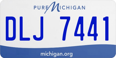 MI license plate DLJ7441