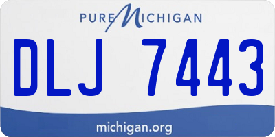 MI license plate DLJ7443