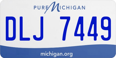 MI license plate DLJ7449