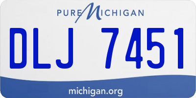 MI license plate DLJ7451