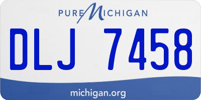 MI license plate DLJ7458