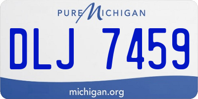 MI license plate DLJ7459
