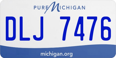 MI license plate DLJ7476