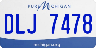 MI license plate DLJ7478