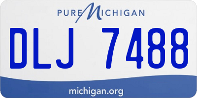 MI license plate DLJ7488