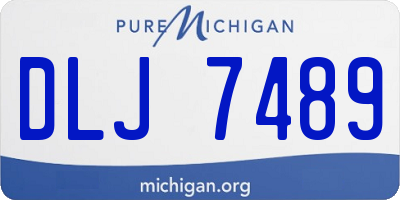 MI license plate DLJ7489