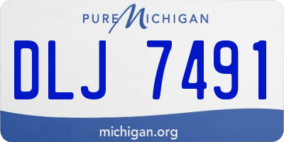 MI license plate DLJ7491