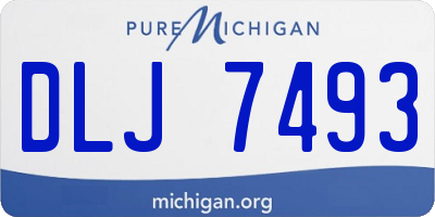 MI license plate DLJ7493