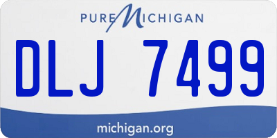 MI license plate DLJ7499