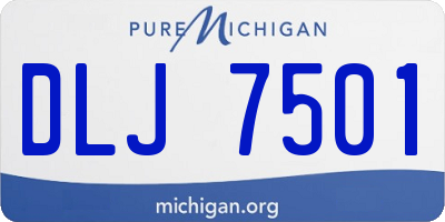 MI license plate DLJ7501