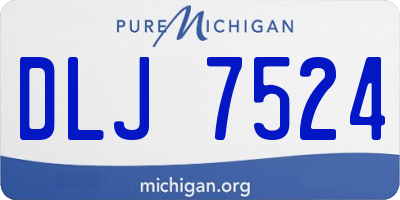 MI license plate DLJ7524