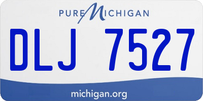 MI license plate DLJ7527