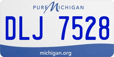 MI license plate DLJ7528
