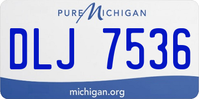 MI license plate DLJ7536
