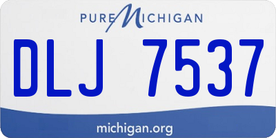 MI license plate DLJ7537