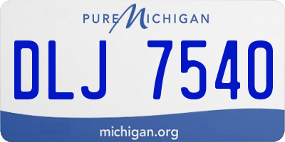 MI license plate DLJ7540