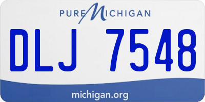 MI license plate DLJ7548