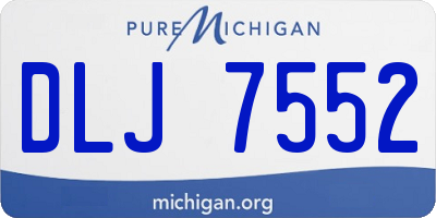 MI license plate DLJ7552