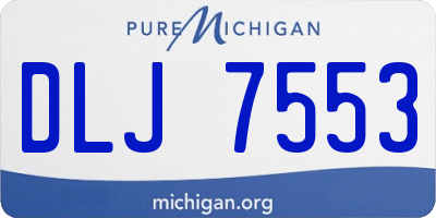 MI license plate DLJ7553