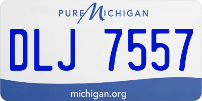 MI license plate DLJ7557