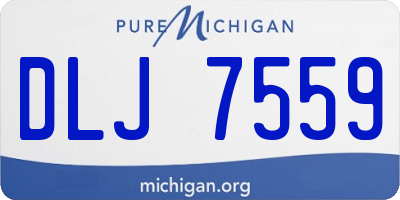 MI license plate DLJ7559