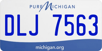 MI license plate DLJ7563