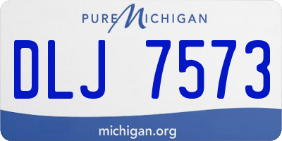 MI license plate DLJ7573