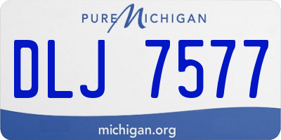 MI license plate DLJ7577