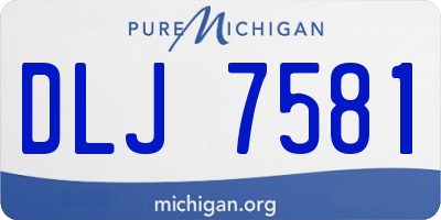 MI license plate DLJ7581