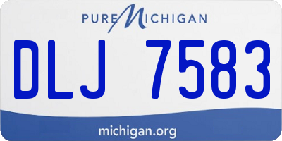 MI license plate DLJ7583