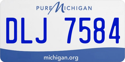 MI license plate DLJ7584