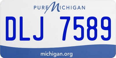 MI license plate DLJ7589