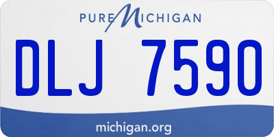 MI license plate DLJ7590