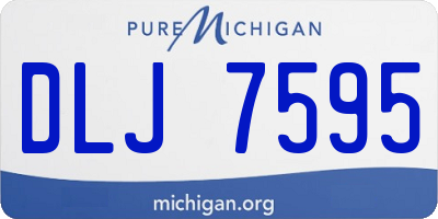 MI license plate DLJ7595