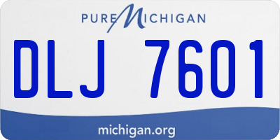 MI license plate DLJ7601