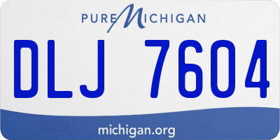 MI license plate DLJ7604