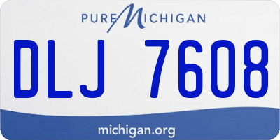 MI license plate DLJ7608