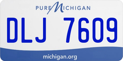 MI license plate DLJ7609