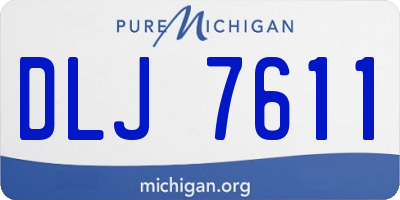 MI license plate DLJ7611