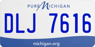 MI license plate DLJ7616