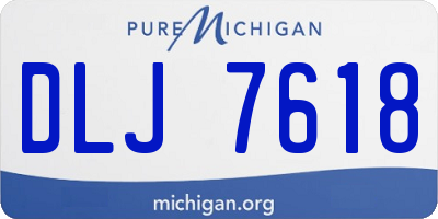 MI license plate DLJ7618