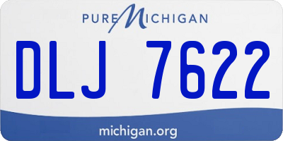 MI license plate DLJ7622