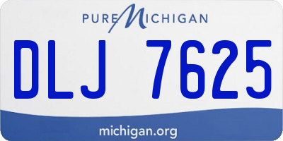 MI license plate DLJ7625