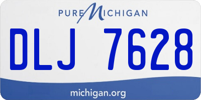 MI license plate DLJ7628