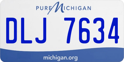 MI license plate DLJ7634