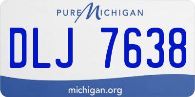 MI license plate DLJ7638