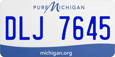 MI license plate DLJ7645