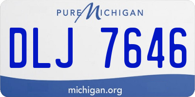 MI license plate DLJ7646