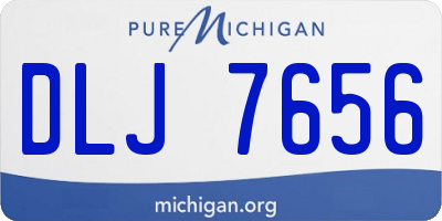 MI license plate DLJ7656