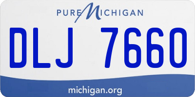 MI license plate DLJ7660
